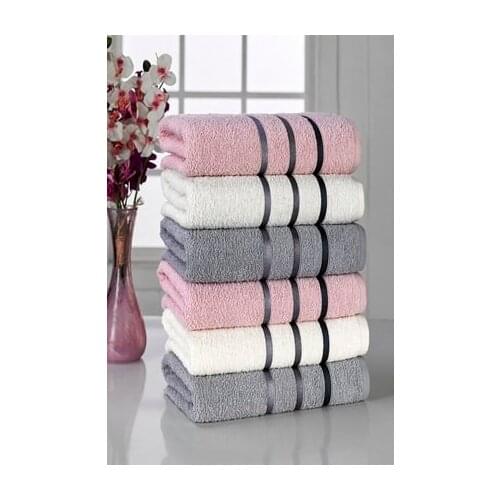 Face Towel Set 100 Cotton 50x85 cm 6pcs Bathroom and Kitchen Cleaning Bath for Adults English towels compressed Microfiber