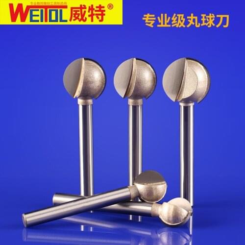 WeiTol 6mm CNC wood machine Solid Carbide bit round carving bit Decorative Line Cutter woodworking cupboard door milling cutter