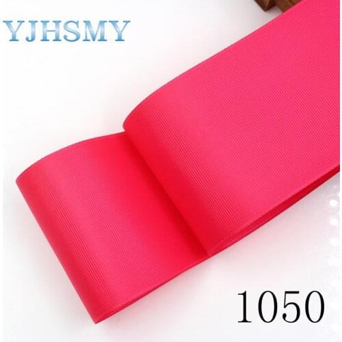 YJHSMY J-181008-L75mm-1050,75mm 10yards Solid Color Ribbons Thermal transfer Printed grosgrain Wedding Accessories DIY materials