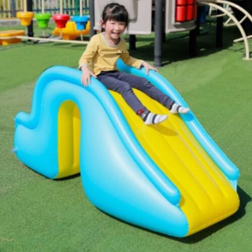 Bouncer Castle Waterslides PVC Inflatable Waterslide Wider Steps Swimming Pool Supplies Gun Slide Kids Water Play Recreation Toy