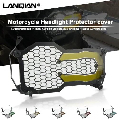 For BMW R1200GS R1250GS ADV Motorcycle Headlight Protector Cover Grill R 1200 GS LC / ADV 2014-2020 R 1250 GS / ADV 2018-2020