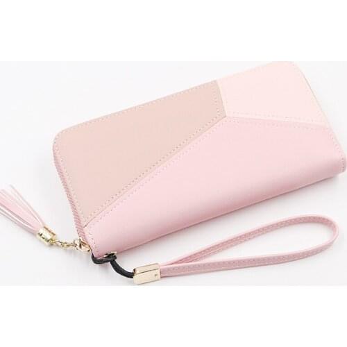 2019 Leather Women Wallet Tassel Long Wallets Fashion Wallet Female Girls Phone Pocket Purse Card Holder Long Clutch Coin Purse