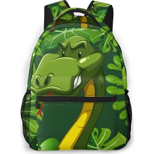 Women Backpack with Multiple Using Women Backpacks Wild Snake Forest Female School Bag Girls Travel Bag
