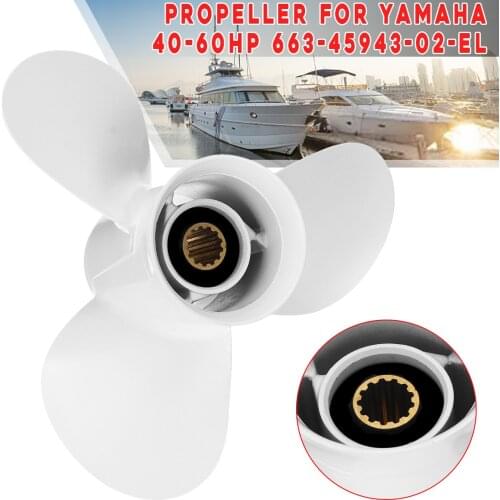 11 x 15 Aluminum Outboard Propeller For Yamaha 40-60HP 663-45943-02-EL 3 Blades Aluminum alloy marine outboard propeller