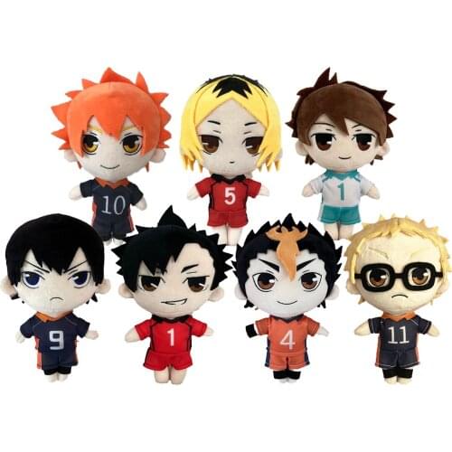 20cm Haikyuu Plush Toy Anime Volleyball Soft Stuffed Doll Haikyuu!! Hinata Shoyo Tobio Kageyama Pillow Toys For Birthday Gifts