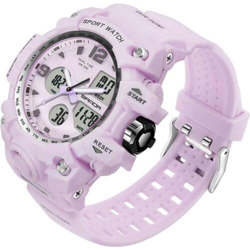 Women Quartz Wristwatch Calendar Week 50 Waterproof Multifunctional Watch Fashion Lady Digital Sports Clock Girl Student Watches