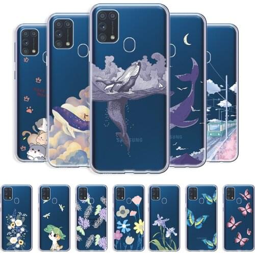 For Samsung Galaxy M31 Case Clear Soft Cover For Samsung M31 Prime Animal Style Phone Bag on Galaxy M31 Prime Transparent Case