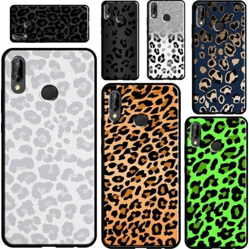 Leopard Print Black Cheetah Pattern For Huawei P40 Lite P20 P30 Pro Mate 20 P Smart Z 2019 Nova 5T Case For Honor 8A 8X 9X 10i