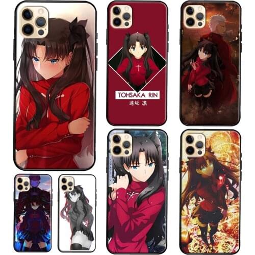 Tohsaka Rin Soft TPU Case For iPhone 12 Mini 11 Pro Max 6S 7 8 Plus X XR XS Max SE 2020 Case Cover