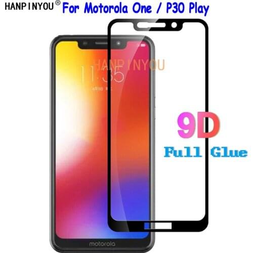 For Motorola One / P30 Play P30Play 5.9" 9D Full Cover Glue Hard Tempered Glass Screen Protector Explosion-proof Protective Film