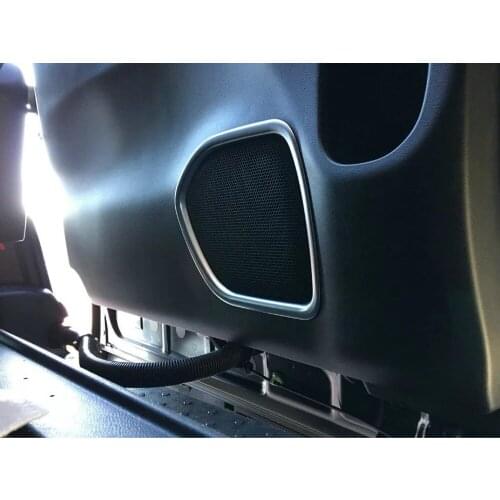 For Nissan Serena C27 2016 2017 2018 2019 Chrome Car Door Loudspeaker Sound Chrome Speaker Cover Trim Frame Sticker Interior