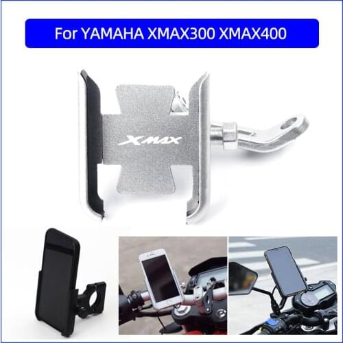 For YAMAHA XMAX300 XMAX400 XMAX X-MAX 125 250 300 400 Motorcycle Accessories handlebar Mobile Phone Holder GPS stand bracket