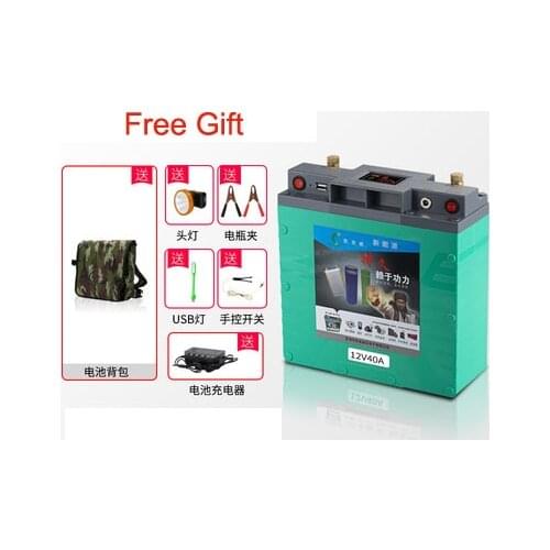 12V 5V USB Li-polymer Lithium Battery Pack 40-220A Large Capacity high Power for Camping Car Converter Solar Light Inverter