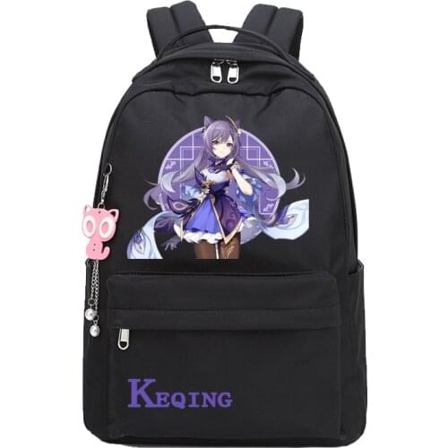 Genshin Impact Cosplay Cute Girls Female Backpack Laptop Travel Students School Shoulder Bag Fashion Bookbag Outdoor Daily Gifts