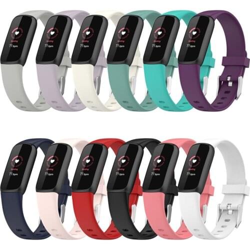 Soft Silicone Wrist Strap For Fitbit Luxe Band Smart Watch Accessories For Fitbit Luxe Smart Wristband Strap Replacement Bands