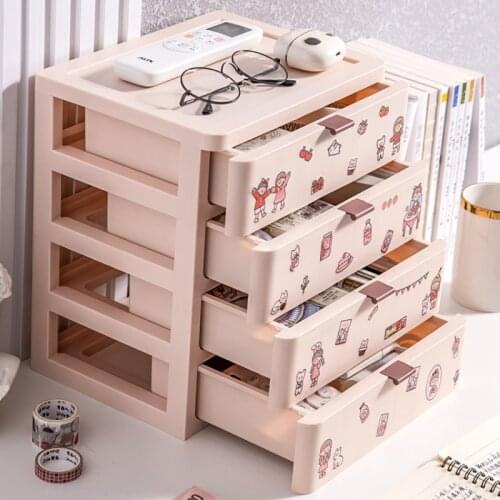 Desktop Storage Box Drawer Type Student Dormitory Desk Stationery Storage Box Desk Storage Rack Storage Box organizer