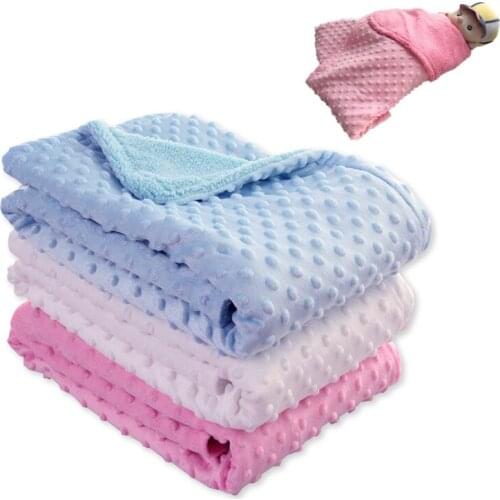 Newborn Baby Blanket Warm Fleece Blanket Bedding Quilt Swaddling Wrap Stroller Blankets Kids Soft Bath Towel