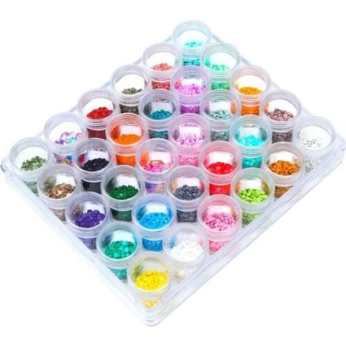 30 Grids Bead Organizer Diamond Embroidery Storage Box Diamond Painting Accessory Storage Box Bead Storage Containers for DIY