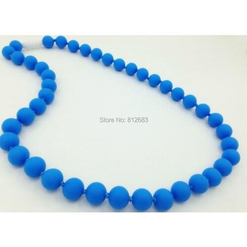 SALE NEW STYLE Chewable Teething Necklace - Silicone safe for baby Beads - Breakaway Clasp - Nursing Food Grade Necklace