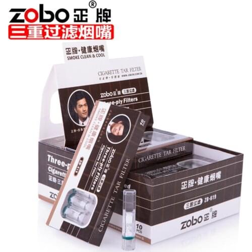 ZOBO portable cigarette holder disposable cigarette filters smoking accessories Triple filtration 100 pcs