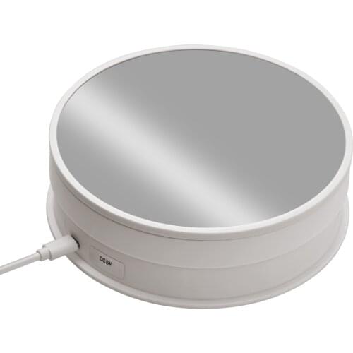 6-inch Mirror Display Turntable 360° Rotating Stepless Adjustable Speed 4KG Payload photography accessories Photo Studio Video