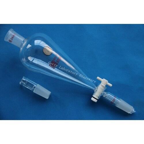 500 mL Separatory funnel, with glass stopper, 24/40 joint,PTFE stopcock (seperatory funnel)