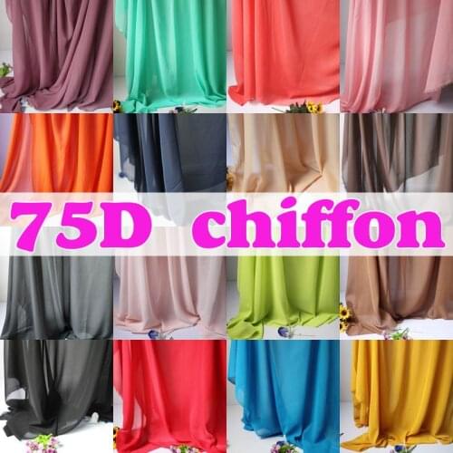 Chiffon Fabric Sheer Bridal Wedding Dress Lining Fabric Skirt Decorator Apperal Chiffon 60" Wide 5 Yards/Lot