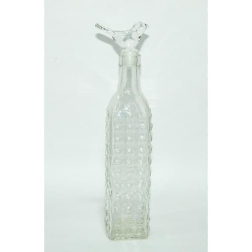 Glass Bottle Bird With Stopper 20292S