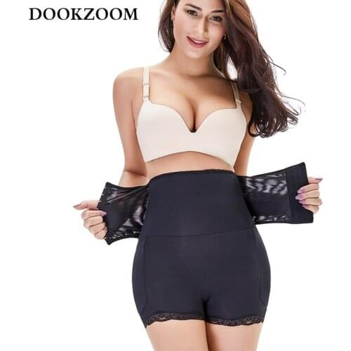 High Waist Trainer Body Shaper Sexy Lingerie Fajas Modeladoras Waist Shaper Waist Cincher Butt Enhancer Hip Pads Butt Lifter 6XL