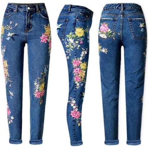 Женские джинсы с вышивкой VXO China At AliExpress