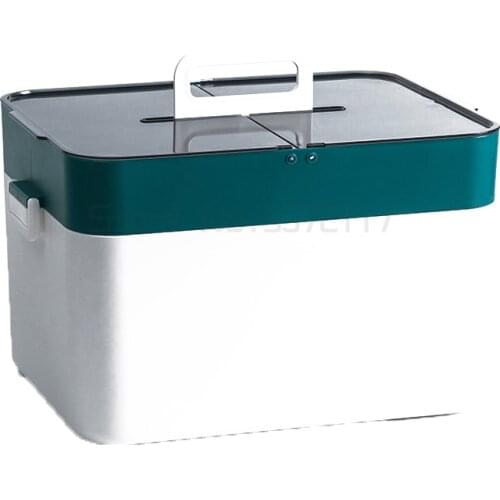 Household large capacity medicine box family small medicine box small first aid box full set of medicine storage box