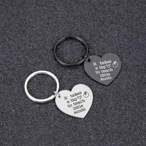 1 PC Heart Keychain Decoration Keychains Birthday Christmas Teachers Day Best Gifts for School Teacher Car Key Chains