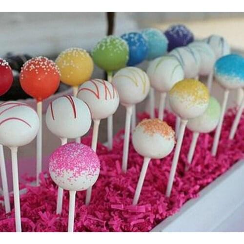 100 pieces Plastic Hollow Stick Food Grade White Tube Candy Cake Chocolate Stick DIY Bakeware Tableware Kitchen Cake Tool