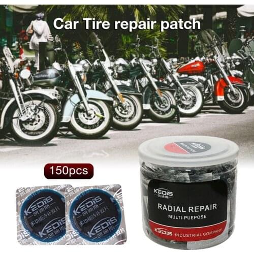 150pcs/32x32mm Original Elliptical Reinforced Multi-function Cold Tire Repair Patch Car Tire Inner Tube Cold Film Repair Tools