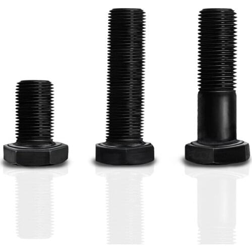 2pcs M12 Alloy steel Fine Teeth 12.9 External Hexagon Screw M12 1.25 pitch half thread 50mm-150mm