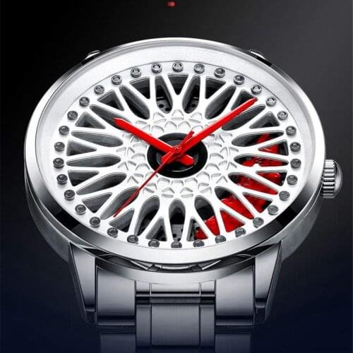 2021 Unique Mens Luxury Watches Sports Car Watches Sport Rim Hub Wheel Wristwatch Car Rim Wheel Mens Watches Relogio Masculino