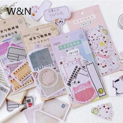 45 Pcs/pack Kawaii Stationery Stickers Old Life Diary Planner Decorative Mobile Stickers Diy Diary Album Journal Stick Label