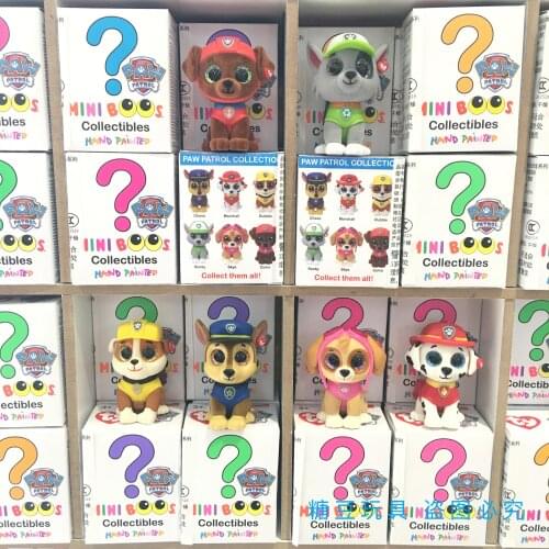 6CM Ty Big Eyes Dog Skye Marshall Zuma Blind Box Cute Collection Doll Toy Animal Birthday Gift Soft Stuffed Plush Toy Kids