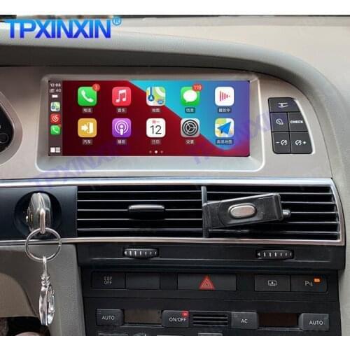 For Audi A6 2006-2012 Car Android 10 8+128G Carplay DVD Player GPS Navigation Auto Stereo Multimedia Player Head Unit Radio Tape
