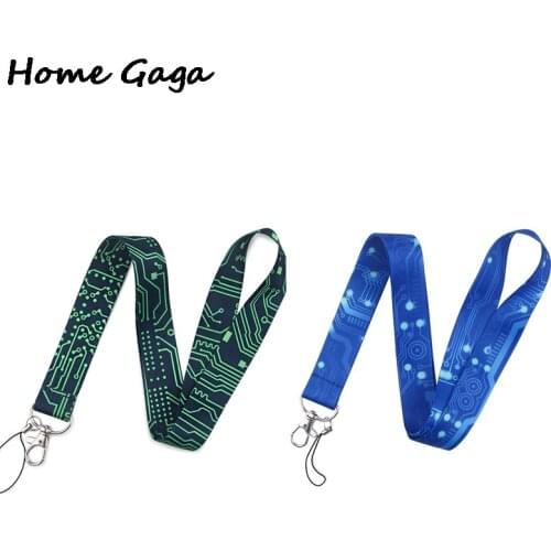 Homegaga Computer Circuit Lanyards for Keys Security Badges USB Cool Phone Neck Strap ID Badge Holders Hang Rope Gift D2864