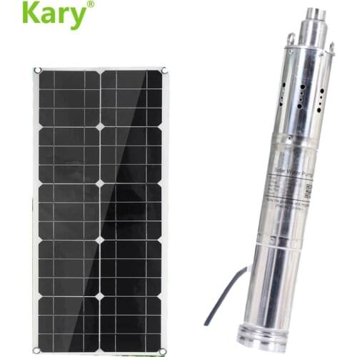 Kary 48V 60V screw dc pumps max lift 90m irrigation water pump,submersible solar pump model S483T-90