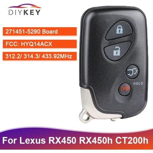 DIYKEY HYQ14ACX 271451-5290 GNE Board for Lexus RX350 RX450 RX450h GX460 LX570 CT200h Smart Keyless Remote Key Fob SUV Button