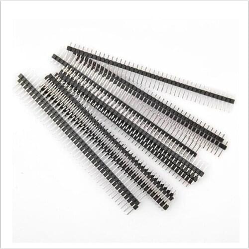 Free shiiping Hot Sale10pcs 40 Pin 1x40 Single Row Male 2.54mm Breakable Pin Header Connector Strip