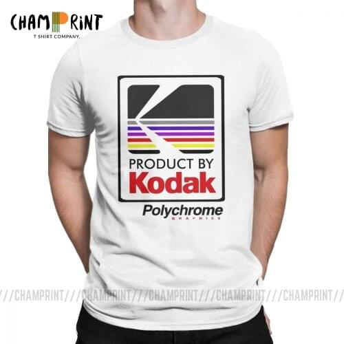 Kodak Polychrome Bomber Awesome T Shirt Men Short Sleeve Tops Classic Tee Shirt 100% Cotton Crewneck T-Shirts