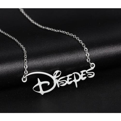 Custom Child Necklace Baby Name Necklaces Women Kids Gifts Personalized Nameplate Jewelry Stainless Steel Rose Gold Accessories