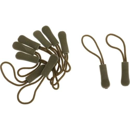 Set of 40 Zipper Pulls Zipper Extension Elastic Cord Zipper Tab Replacement