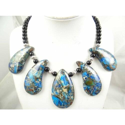 Natural stone Turquoises Quartz Crystal Opal Water droplets Pendant for diy Jewelry making necklace Accessories