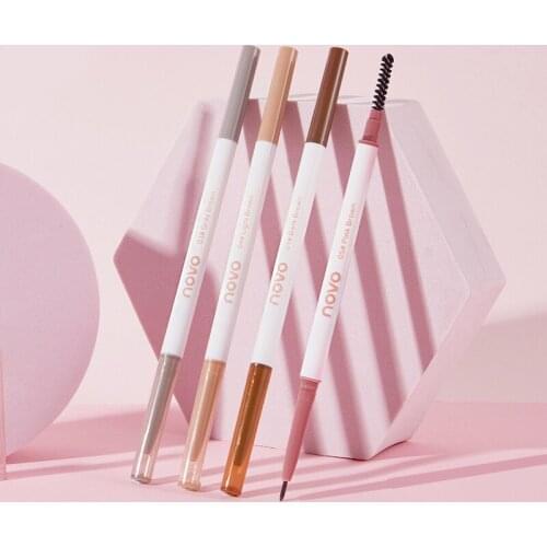 NOVO Ultra Fine Triangle Eyebrow Pencil Natural Long-lasting Waterproof Cosmetic Dark Brown Eye Brow Pen Eye Makeup TSLM2
