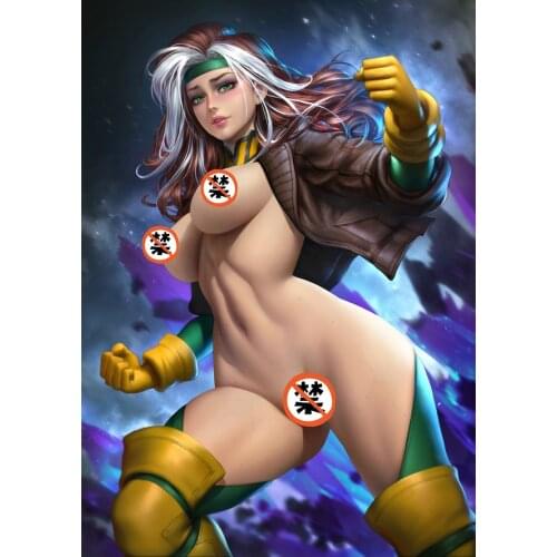 Print movie X-Men Rogue lady girl poster art silk or canvas 16x24 24x36 inch living room bedroom decorative painting