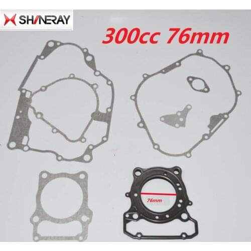 SHINERAY 300cc x2 x2x engine gasket paper cylinder AX-1 76mm head gasket full set accessories free shipping